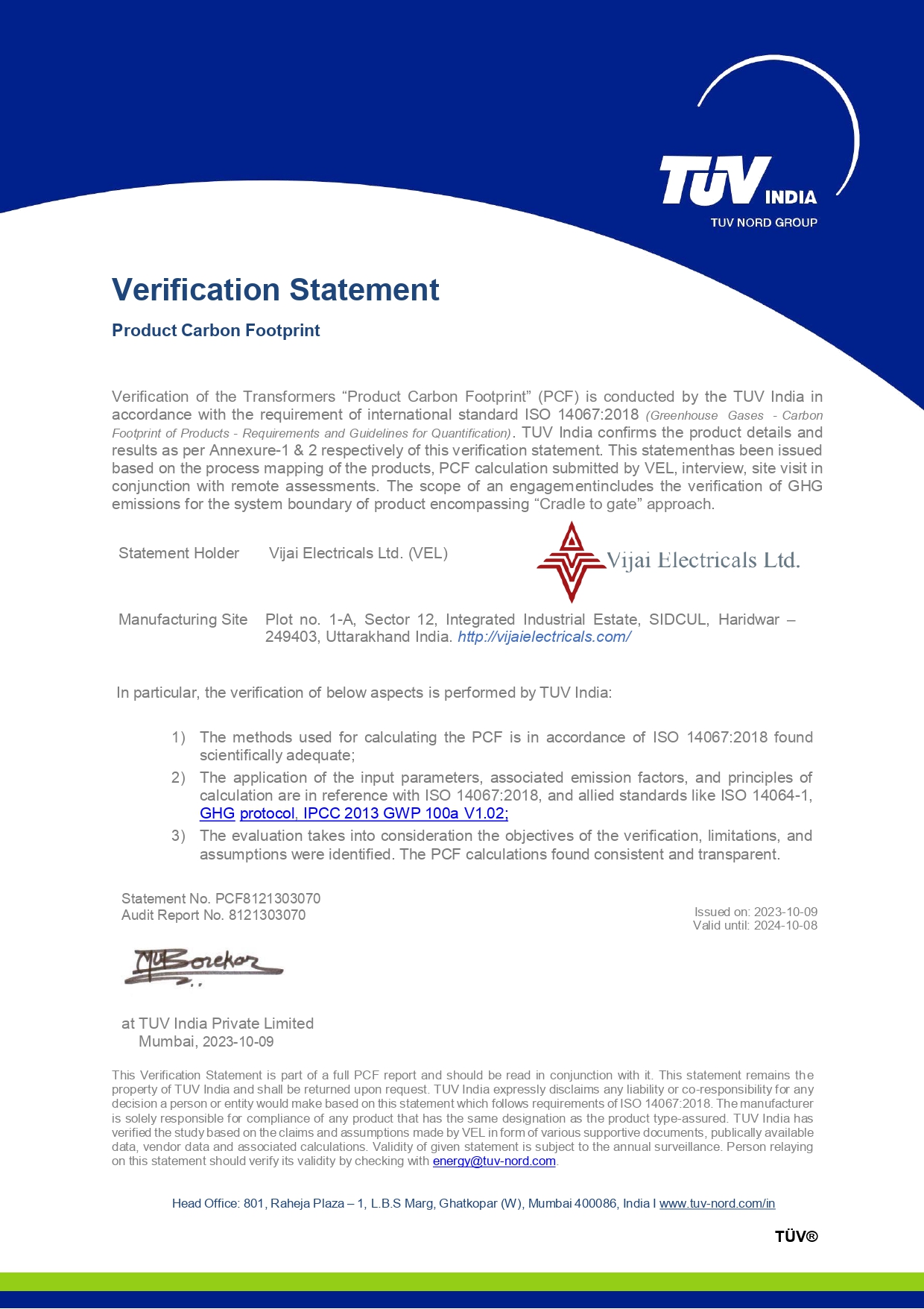 ISO 45001 Certificate